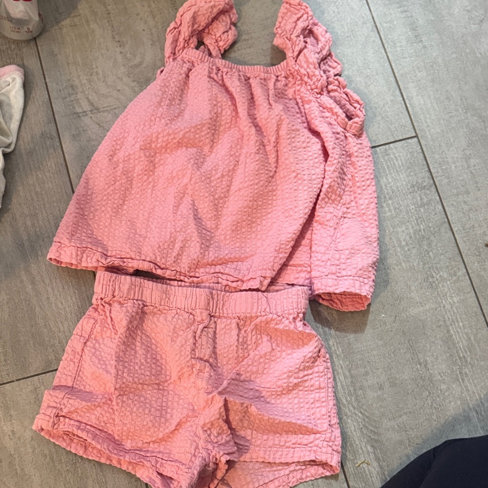 H&M Pink Kids Shorts Set